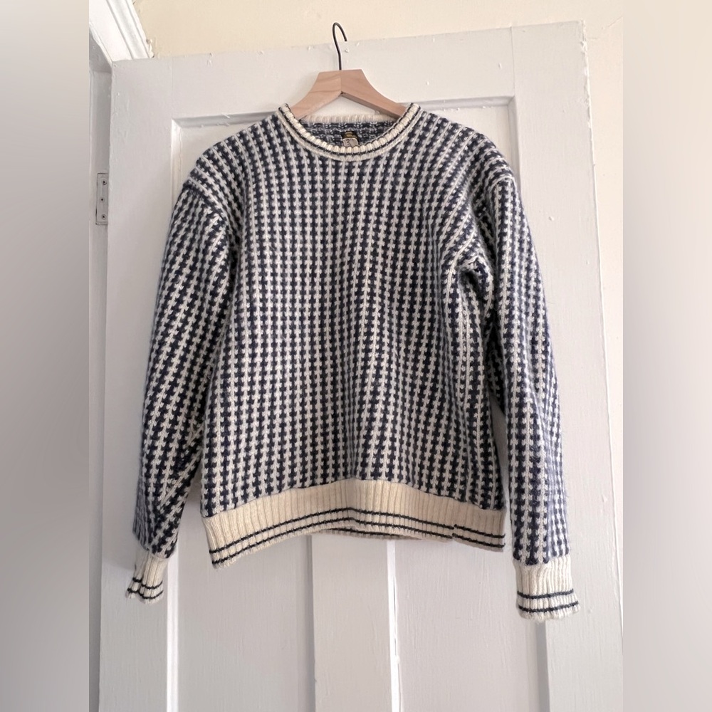 Vintage Wool Norwegian Sweater, Small